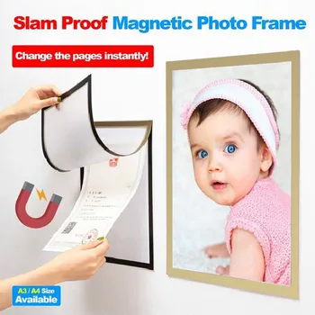 Slam Įrodymas, Magnetinio Foto Rėmelis Magnetiniame Nuotraukų Rėmelį, Šaldytuvas Sienų Dekoras