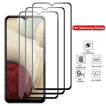 2VNT Visiškai Padengti Grūdinto Stiklo Samsung Galaxy F62 A12 A21S A21 A42 A52 5G Skysčio Screen Protector For Samsung A12 A21 A21S