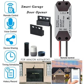 WiFi Smart Switch Garažo Durų Atidarytuvas Valdytojas Dirbti Su Alexa Echo 