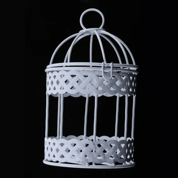 Kaimiškas Romantiška Ketaus Rėmo Birdcage Formos, Sultingi Banką ing Banką 7.5 cm