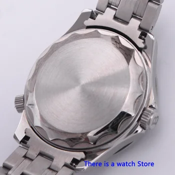 Bliger 41mm Automatinė Vyrų laikrodis su Nerūdijančio Plieno Dirželis Sapphire Kristalas, Šviesos Datos Funkcija Mechaninis Laikrodis Vyrams