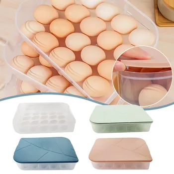 1 Vnt. Kiaušinių Laikymo Dėžutė Kiaušinių Dėklas konteineriai Virtuvės Šaldytuvas 20 Tinklai Kiaušiniai Plastikinis Dozatorius Sandariai Šviežių Išsaugojimas