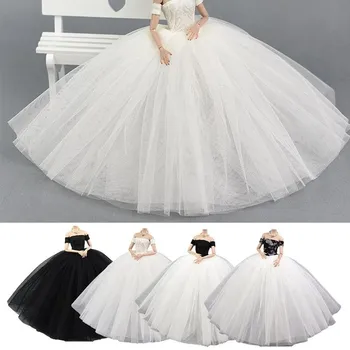 Lėlės Vestuvių Suknelė Drabužius Pasakų Princesė Vestuvių Suknelė Su Purus Suknelė, Mados Lėlės Suknelė Elegantiškas Kostiumas Lady 11,5 Colių