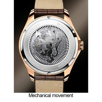 Lobinni Šveicarija Prabangos Prekės ženklo vyrai žiūrėti laikrodis viršų žuvėdra vyrų mechaninių laikrodžių mados Relogio Masculino Už Šviesos