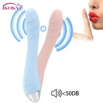 IKOKY Galingas G-taško Vibratorių Vibratorius Makšties Klitorio Massager USB Įkrovimo Greitis 10 Moterų Masturbacija Sekso Žaislai Moterims