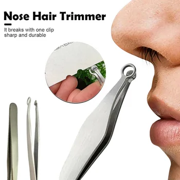 Nosies Plaukų Kirpimas, Pincetai Turas Patarimas Universalus Antakių Tweezer Puikiai Nerūdijančio Plieno Nosies Plaukų Šalinimo Multi-tool Pincetu