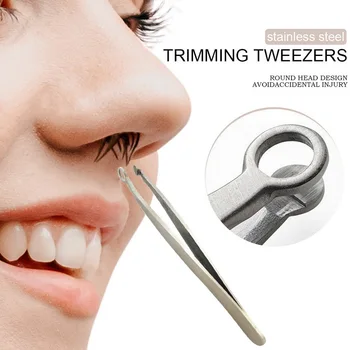 Nosies Plaukų Kirpimas, Pincetai Turas Patarimas Universalus Antakių Tweezer Puikiai Nerūdijančio Plieno Nosies Plaukų Šalinimo Multi-tool Pincetu