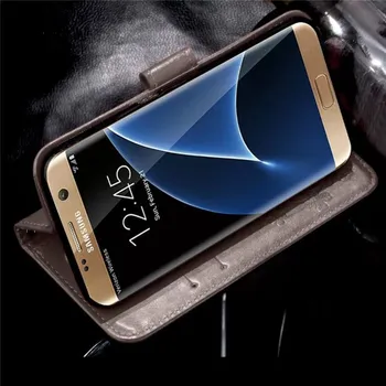 2021 Samsung Galaxy S7 Krašto Padengti Keturių Lapų Dobilų Atveju Apversti Piniginės Atveju 