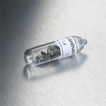 Lantano Retųjų Žemių 99.9% La Elemento Imties sandarias vamzdžių į sandarų buteliuką 5 gramas