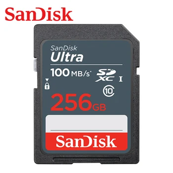 SanDisk Ultra SD Kortelė 16GB 32GB 64GB 128GB 256 GB Atminties Kortelė 100MB/s U1 4K Canon 