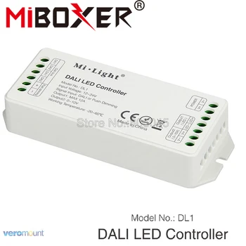Miboxer DL1 DALI LED Juostos Valdiklis Max DC12V-24V 12A DALI Tamsos Valdiklis Suderinamas su 0-10V Signalo Išėjimas