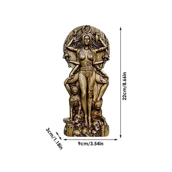Dekoratyvinis Deivės Statulos Gaia/Hecate/Lilit Dervos Deivės Skulptūros 