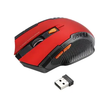 Bevielė Pelė USB Kompiuterio Pelė Silent Mouse 1600DPI Begarsis, Pelių, Bevielis PC Nešiojamas Belaidės Pelės 6 Klavišus 2.4 GHz