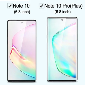 2 in 1 Note10Plus Stiklo Samsung Galay 10 Pastaba Plus Ekrano apsaugos Sansung Note10 10Plus Grūdintas Stiklas, Apsauginė Plėvelė