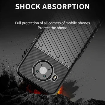 Nokia X10 Atveju, Gumos, Silikono Apsaugos Funda Šarvai Shell Minkštos TPU Case For Nokia X10 Dangtelį 