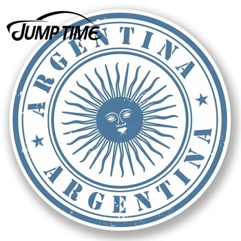 Peršokti Laiko Argentina Saulės Vinilo Lipdukas, Decal Nešiojamas Automobilio Bagažo Kelionės Žymeklį Decal Galinis Stiklas atsparus Vandeniui Automobilių Reikmenys