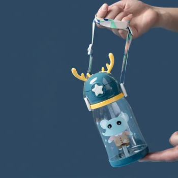 Kūdikis vandens butelis 600ml/480ml Vaikams, Vaikams, Cartoon gėrimo butelį, produktai Kūdikiams maitinti drinkbeker mokyklos, Peties Dirželis