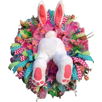 Easter Bunny Durų Vainikai Kabo Pakabukas Namų Puošybai Šalių Rekvizitai Dovana Švenčių Dirbtinis Velykų Girliandą Šalies Apdaila