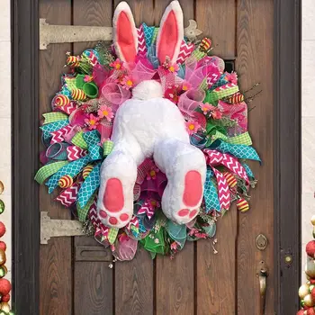 Easter Bunny Durų Vainikai Kabo Pakabukas Namų Puošybai Šalių Rekvizitai Dovana Švenčių Dirbtinis Velykų Girliandą Šalies Apdaila