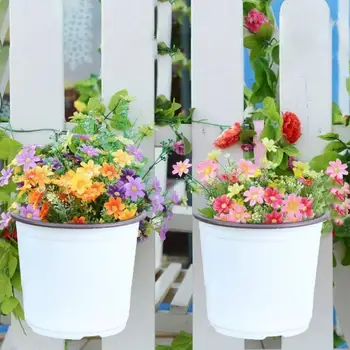 Gėlių Vazonai, Plastikiniai Vazonai 5 Gėlių, Augalų Vazonuose Šiuolaikinės Dekoratyvinės Sodininkystės Puodą su Drenažo Visiems kambariniams Augalams 4.7 colių