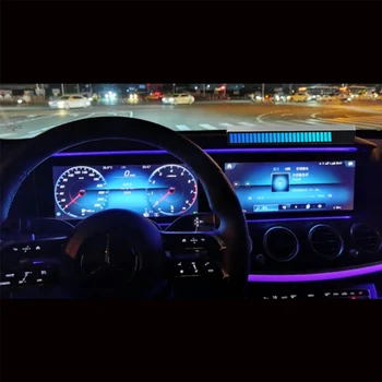 Automobilio LED Juostelės Muzikos Garso Kontrolė Ritmas, Šviesos Juosta RGB Šviesos Atmosfera Vamzdis, USB, Energijos Taupymo, Aplinkos Lempos
