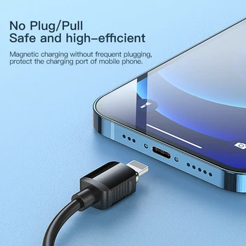KUULAA Magnetinio Įkrovimo Kabelis USB Micro C Tipo Kabelis iPhone 12 11 Pro Max 