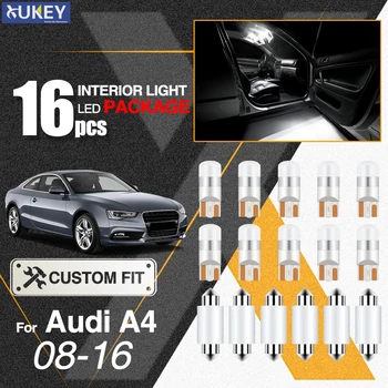 Xukey Audi A4, S4, RS4, B8 2008-2016 Sedanas Avant Interjero LED Šviesos Rinkinys Licencijos Plokštės Kamieno Skaitymo Lemputės Canbus Klaidų