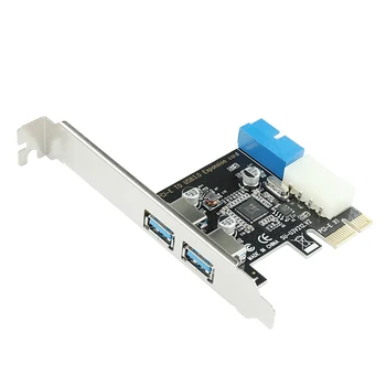 PCI-e 3 USB Adapteris 19 20 pin USB 3.0 PCI-e 2 Adapteris uosto USB3 PCI express duomenų valdytojas USB3.0 PCIe konverteris kortelės stalinių