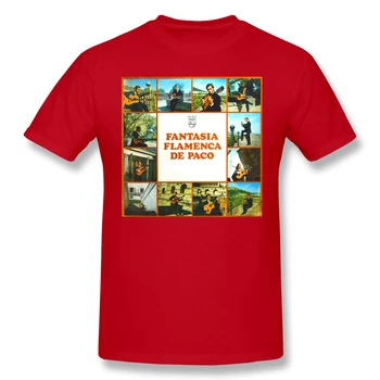 Paco De Lucia Fantasia Flamencaby Vyrų Pagrindinio trumpomis Rankovėmis T-Shirt Kūrybos R228 T-shirts Eur Dydis