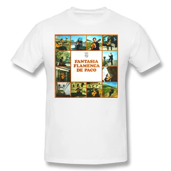 Paco De Lucia Fantasia Flamencaby Vyrų Pagrindinio trumpomis Rankovėmis T-Shirt Kūrybos R228 T-shirts Eur Dydis