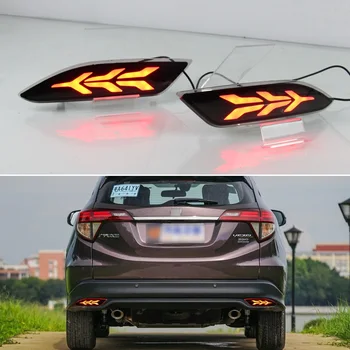 2VNT Automobilio LED Galinis Bamperis Rūko Žibintai Honda HRV HR-V - 2019 2020 Stabdžių Žibintas Posūkio Signalo Atsarginės Reflektorius Lempos galiniai Žibintai