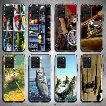 Medžioklės, Žvejybos meno žvejoti meškere Telefono dėklas Samsung S20 plus Ultra S6 S7 krašto S8 S9 plus S10 5G lite 2020 m.