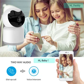 VIRCSYW Tuya 3MP smart camera belaidžio PTZ IP kamera, Dviejų krypčių Garso, Judesio Aptikimas su naktinio matymo kūdikių namų apsaugos kameros