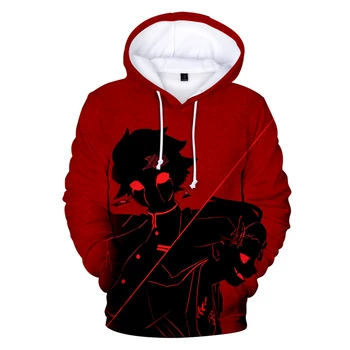 Demon slayer 3D hoodies rudens žiemos prarasti laisvalaikio megztiniai vyrams harajuku hoodies kamado nezuko 3d animaciją gobtuvu Laisvas