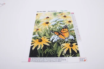 YI RYŠKIŲ Tapybos Saulėgrąžų Gyvūnų Kryželiu 5D Siuvinėjimo Gėlių Cirkonio Meno Granulių Nuotrauką Namų Dekoro