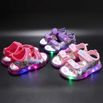 Cool Mados Vasaros Apšvietimo Vaikams Laisvalaikio Sandalai LED Apšviesta Avalynė Vaikams Sportiniai Klasikinis Kvėpuojantis Mergaitės Berniukai Batai