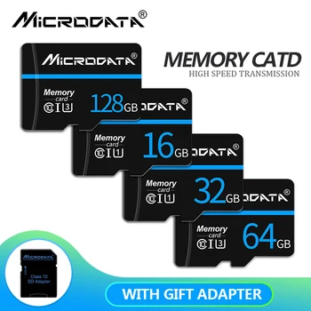 Didelės spartos class 10 Atminties Korteles 64GB 128 GB micro sd kortelė TF kortelę cartao memoria de 32GB 8GB 16GB Microsd su dovana SD adapteris