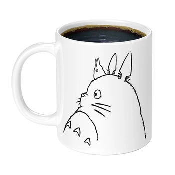 1Pcs Naujas 350ml Animacinių filmų Totoro Puodelis Ryte Pusryčius Pienas, Kava, Arbata, Puodeliai Naujovė Dovana Draugams