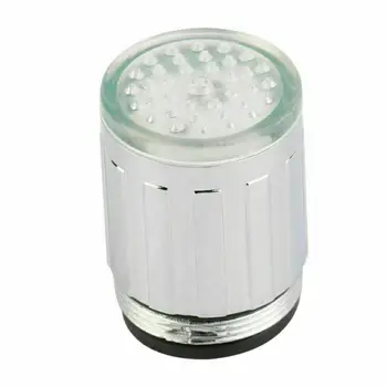Automatinė 7 Spalvų Keitimas LED Švyti Maišytuvas Bakstelėkite Šviesos Vandens Antgalis Žibintas Dušo Piltuvėliu (Virtuvės Vonios Baseino