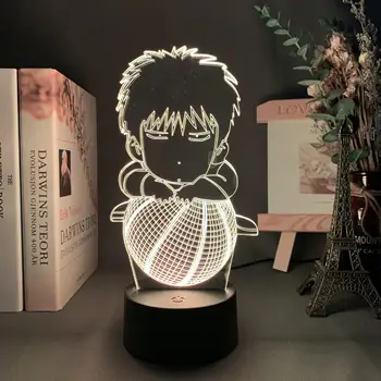 Japonų animacijos dunk meistras Qingzi Cherry Blossom Kelių 3D led mažų naktį lempos maža dovana