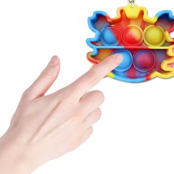 Mini Stumti Burbulas Žaislai Darbalaukio Suaugusiųjų Vaikų Klavišą Grandinės Žiedas Antistress Žaislas juguete sensorinėmis antiestres jutimo žaislas stalo Žaidimas