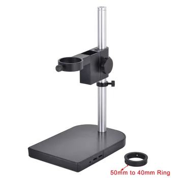 HAYEAR Mikroskopo vaizdo Kamera Stalo Stovi 50mm Žiedas Turėtojas Pavarų Stalo Stovi Metalo Mikroskopu Stalo Stovi 50mm Žiedo Pramonės Lab