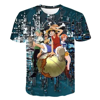 Karšto parduoti vasarą Vienas Gabalas marškinėliai vyrams Japonų Anime Luffy Karikatūros vyrų Marškinėlius atsitiktinis Harajuku viršuje tee drabužius homme 2020 m.