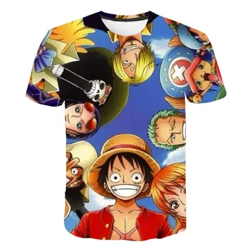 Karšto parduoti vasarą Vienas Gabalas marškinėliai vyrams Japonų Anime Luffy Karikatūros vyrų Marškinėlius atsitiktinis Harajuku viršuje tee drabužius homme 2020 m.