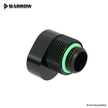 Barrow vandens aušinimo montavimo G1/4' 360°sukimosi kompensuoti adapteris vamzdžio jungtis Vyrų ir Moterų Extender Detalės TX360PZ