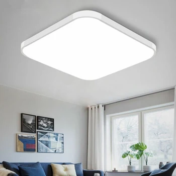 LED Lubų Žemyn Šviesos Kvadratinių Lempos, Modernus Dizainas, Miegamojo, Virtuvės Kambarį BOM666
