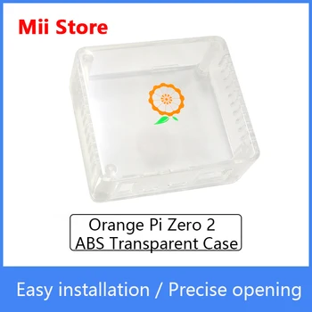 Oranžinė Pi Zero 2 ABS Skaidrus Atveju, Skaidrus ekologiška ABS žaliavos pi