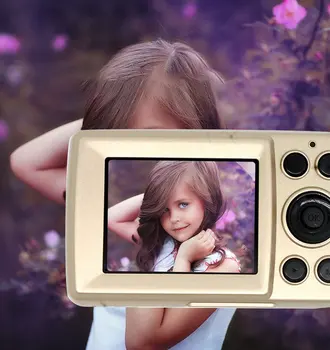 Aukštos raiškos kameros 16 mln pikselių, 2.4 colių ekranas, 720P namų skaitmeninį fotoaparatą, nešiojamą vaizdo kamerą vaikams, berniukams ir mergaitėms