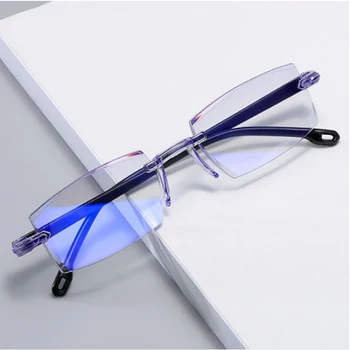 Taškus Pjovimo Multifocal Bifocal Magnetinio Skaitymo Akiniai Vyrų Anti-mėlyna šviesa Palaipsniui Presbyopia Akinių Dioptrijų