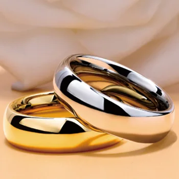 Paprasta, Europos ir Amerikos mados ir vyrų, ir moterų pora žiedus, pora titano plieno sklandžiai uodega žiedas, studentų dovana